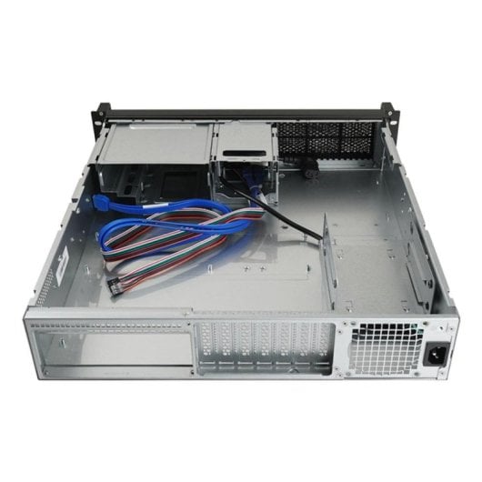 Chasis rack 2U Chieftec UNC-209SR-B-OP acero, 4 bahías, fuente 400 W, USB 3.0