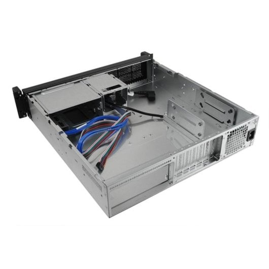 Chasis rack 2U Chieftec UNC-209SR-B-OP acero, 4 bahías, fuente 400 W, USB 3.0