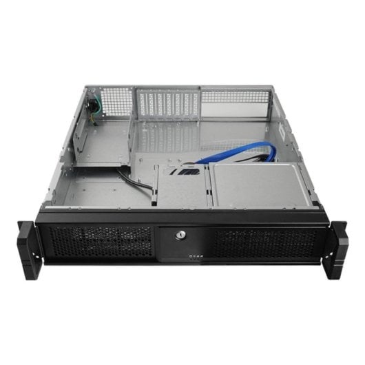 Chasis rack 2U Chieftec UNC-209SR-B-OP acero, 4 bahías, fuente 400 W, USB 3.0