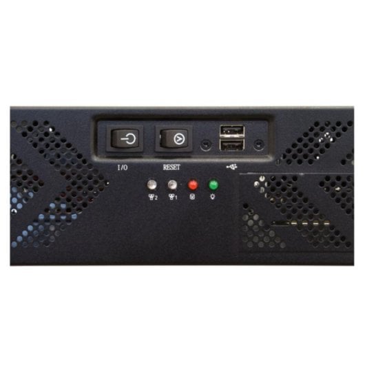 Carcasa Chieftec UNC-210T-B Rack 2U para servidor ATX, acero SECC y fuente 400 W