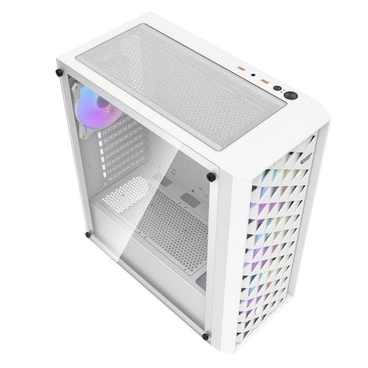 Case Darkflash DK351 Bianco ATX Mid Tower Vetro Temperato ARGB 4 Ventole