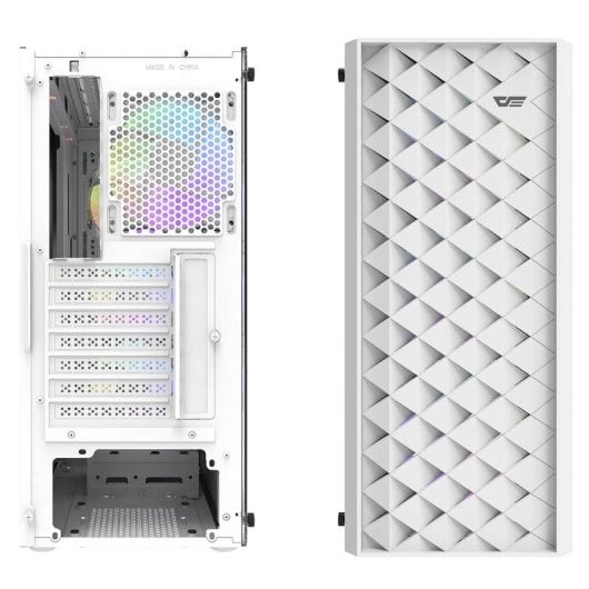 Case Darkflash DK351 Bianco ATX Mid Tower Vetro Temperato ARGB 4 Ventole