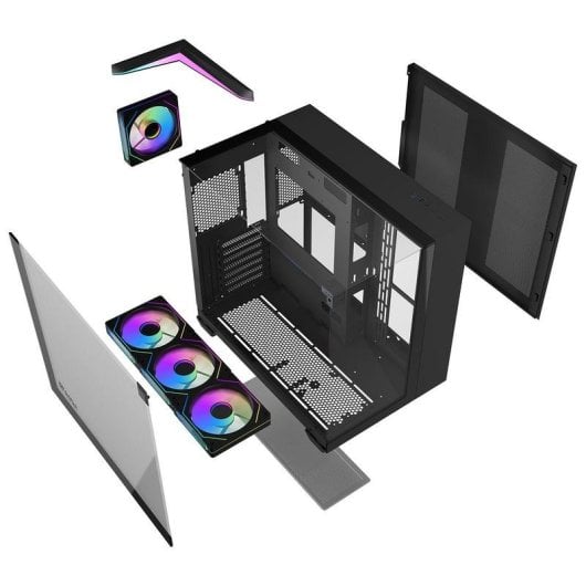 Case Darkflash DF-TH285A12X-BK Mid Tower Nero Vetro Temperato RGB