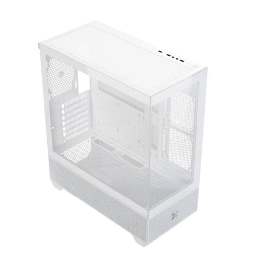 PC-Gehäuse Xigmatek Alphard Arctic Midi Tower Weiß ARGB-Glas Gaming