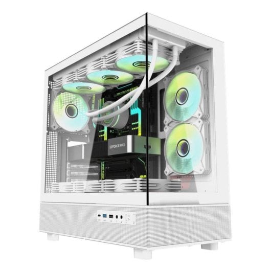 Caixa torre Darkflash DPX90 WHITE vidro temperado ARGB ATX/ITX