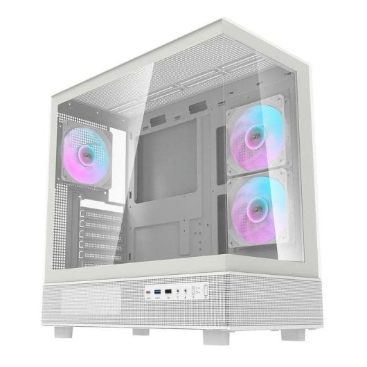 Caixa torre Darkflash DPX90 WHITE vidro temperado ARGB ATX/ITX