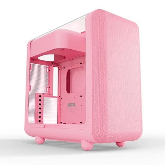 PC-Gehäuse Hyte X50 TG Strawberry Milk ATX/Mid-Tower Glas rosa Mesh
