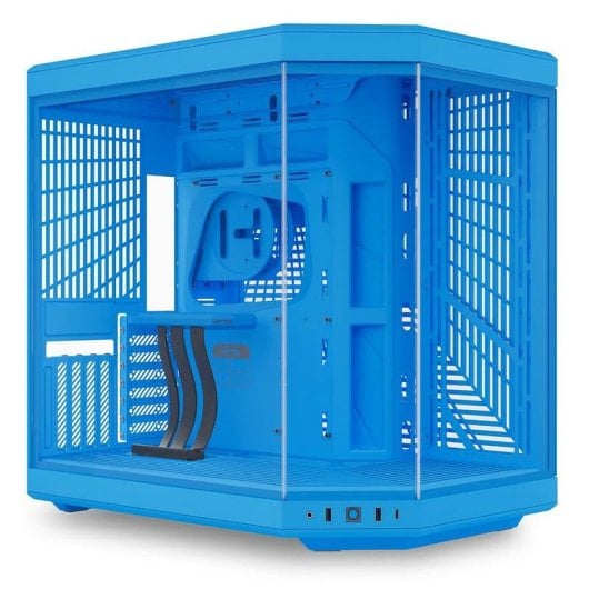 PC-Gehäuse Hyte Y70 Blau Midi Tower Glas 4 GPU-Slots ATX EATX ITX