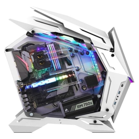 Caja PC Jonsbo MOD-3 Blanca aluminio E-ATX cristal templado RGB