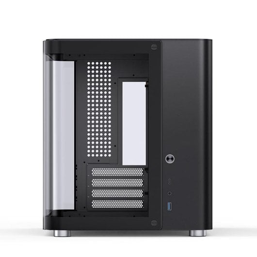 PC-Gehäuse Jonsbo TK-1 2.0 Mini Tower Schwarz ITX Micro ATX Glasfenster Gaming