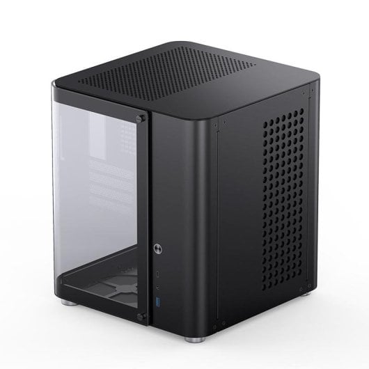 PC-Gehäuse Jonsbo TK-1 2.0 Mini Tower Schwarz ITX Micro ATX Glasfenster Gaming