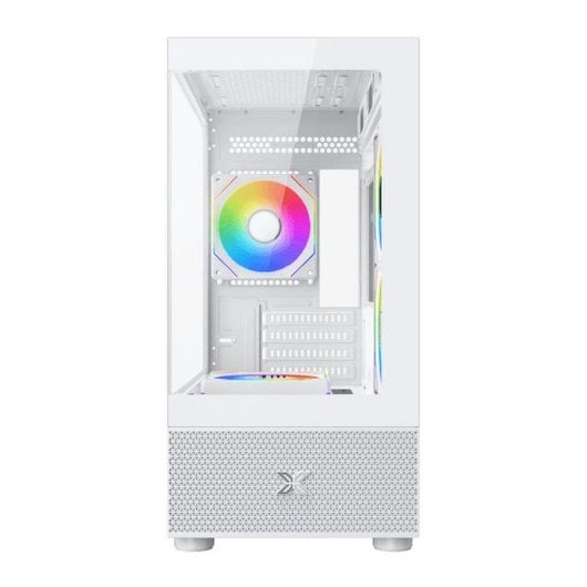 PC-Gehäuse Xigmatek Alphard M EN44533 Weiß Glas ARGB 4 Lüfter Micro-ATX