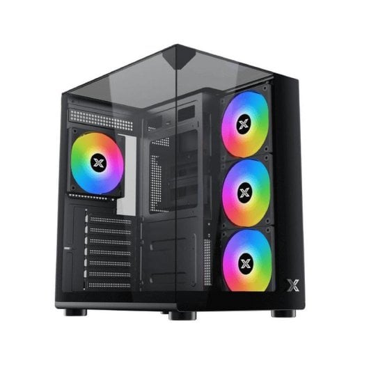 Boîtier Xigmatek Aqua Compact EN48241 verre trempé ARGB Noir Gaming