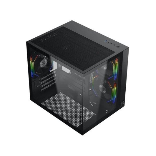 Boîtier PC Xigmatek 90381 Aqua M Lite Noir microATX/ITX Verre trempé ARGB