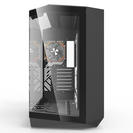 Case Darkflash DY470 Medio Torre Nero 4 Ventole ARGB Vetro Temperato Acquario