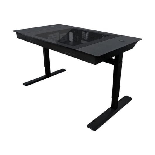 Bureau PC Lian Li DK07X Aluminium Noir Double Système Hauteur Réglable