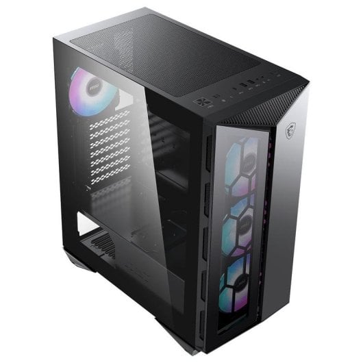 Boîtier MSI MPG GUNGNIR 110R V2 ARGB Verre trempé Noir Gaming ATX