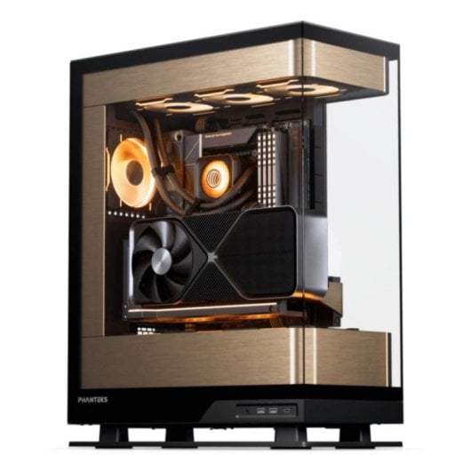 Gehäuse Phanteks Evolv X2 Schwarz/Gold Midi Tower ATX EATX RGB Glas