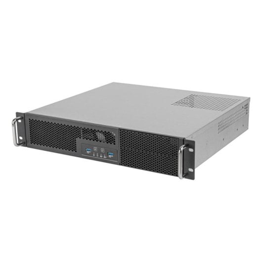 Server Gehäuse SilverStone RM23-502-MINI 2U Rack micro ATX Schwarz USB 3.1