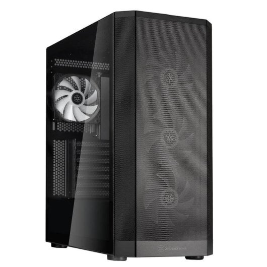 PC-Gehäuse SilverStone FARA 514X Midi Tower Glasfenster ARGB Schwarz Gaming