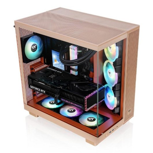 PC-Gehäuse Thermaltake View 380 XL TG ARGB Sand tempered glass ARGB Gaming