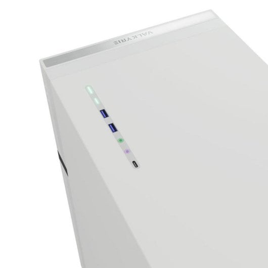 PC-Gehäuse Valkyrie VK02 Lite White Midi Tower Tempered Glass USB-C Weiß