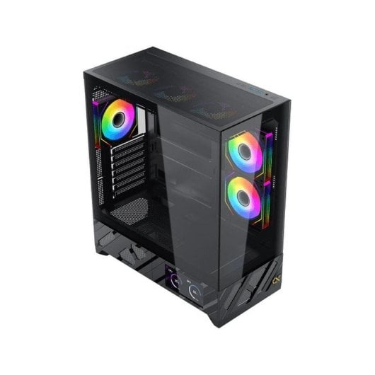 PC-Gehäuse Xigmatek Alphard Pro EN48227 Schwarz Glas LCD ARGB EATX