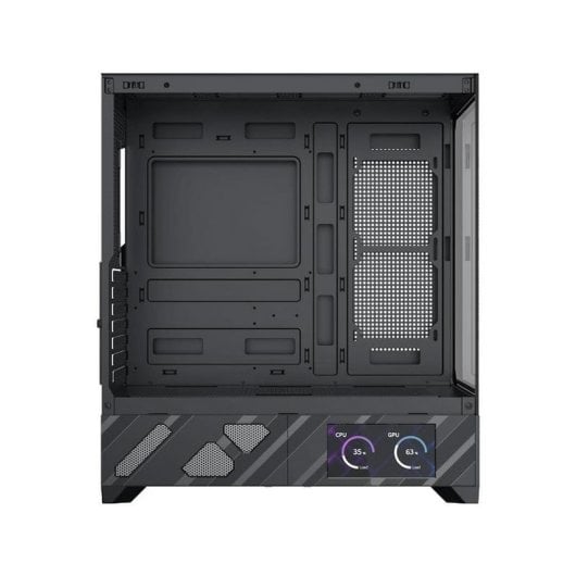 PC-Gehäuse Xigmatek Alphard Pro EN48227 Schwarz Glas LCD ARGB EATX