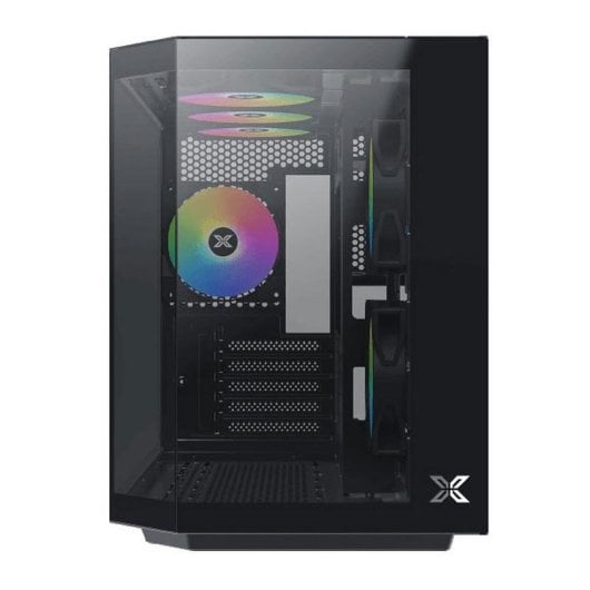 Gehäuse Xigmatek Cubi M EN42799 Schwarz ARGB Glas Mini Tower