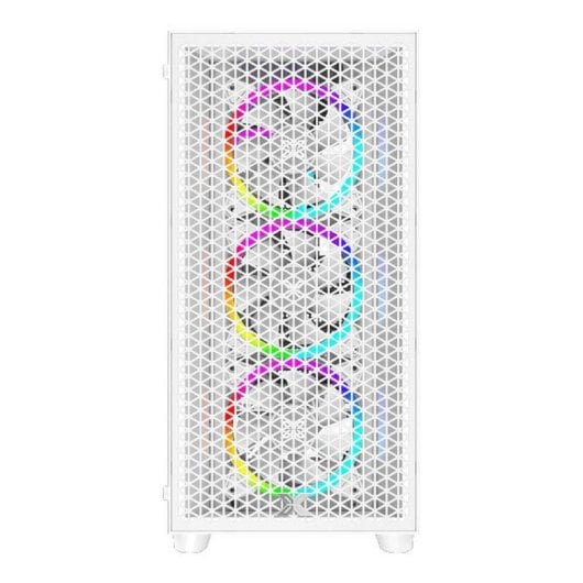 PC-Gehäuse Xigmatek EN42539 Gaming G Pro Weiß ARGB Glasfenster