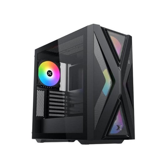 PC-Gehäuse Xigmatek Hyperion Black EN46827 Mid Tower Glasfenster ATX Mesh