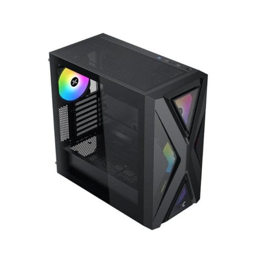 PC-Gehäuse Xigmatek Hyperion Black EN46827 Mid Tower Glasfenster ATX Mesh