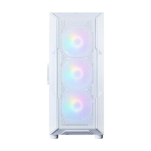 Case Zalman I3 NEO V2 WHITE finestra vetro temperato 4x120 mm RGB mesh frontale