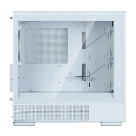 PC-Gehäuse Zalman P10 NAMU WHITE Midi Tower Glas Holzfront ATX/Micro ATX