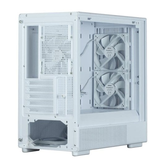 PC-Gehäuse Zalman P10 NAMU WHITE Midi Tower Glas Holzfront ATX/Micro ATX