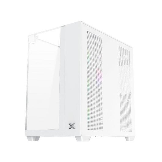 PC-Gehäuse Xigmatek EN45813 Aqua V Weiß Glas ARGB 7x120 mm ATX Micro ATX
