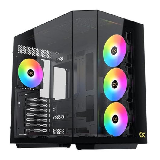 PC-Gehäuse Xigmatek Cubi II EN45486 Schwarz ARGB Glas Seitenfenster