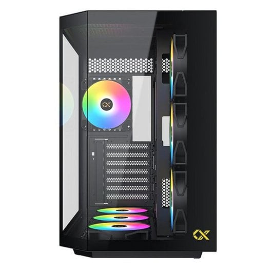 PC-Gehäuse Xigmatek Cubi II EN45486 Schwarz ARGB Glas Seitenfenster