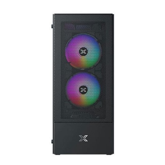PC-Gehäuse Xigmatek Hero II Air 3F Tempered Glass RGB Lüfter ATX Schwarz