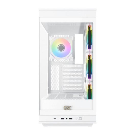 PC-Gehäuse Xigmatek META EN45073 Weiß ATX E-ATX Tempered Glass 4x ARGB Lüfter