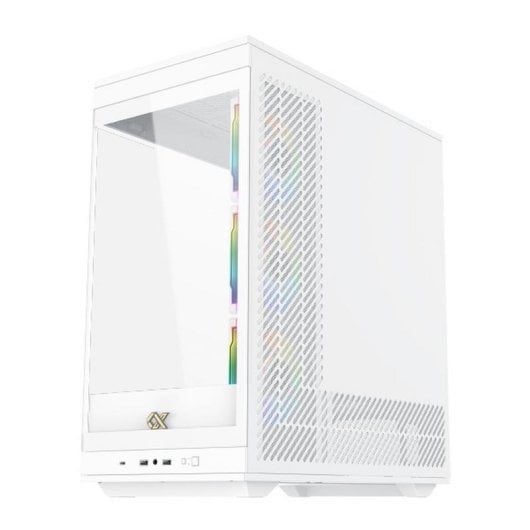 PC-Gehäuse Xigmatek META EN45073 Weiß ATX E-ATX Tempered Glass 4x ARGB Lüfter