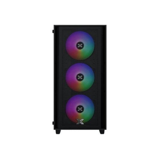 PC-Gehäuse Xigmatek NYX Air II Tempered Glass RGB 4x120mm mATX Mini-ITX Schwarz