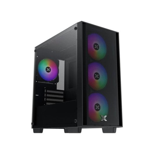 PC-Gehäuse Xigmatek NYX Air II Tempered Glass RGB 4x120mm mATX Mini-ITX Schwarz