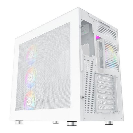 PC-Gehäuse Xigmatek EN41914 Aqua Ultra Weiß große Tower Glas ARGB Wasserkühlung