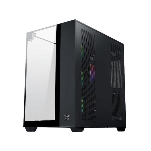 PC-Gehäuse Xigmatek Aqua V EN45806 Schwarz Glas Seitenteil ARGB EATX