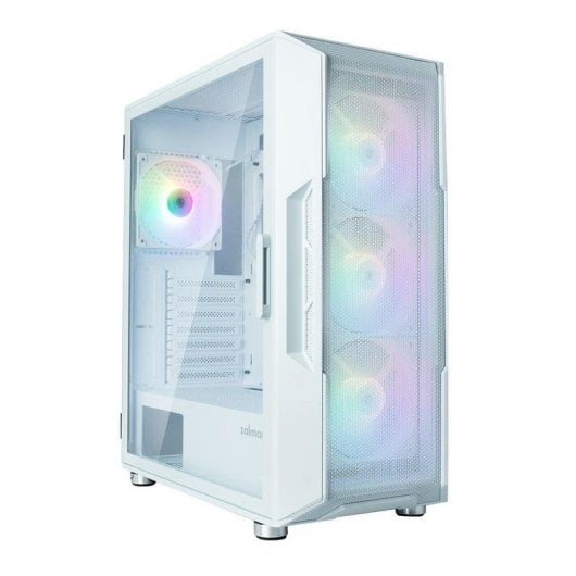 Boîtier Zalman I3 NEO WHITE Blanc Midi Tower Fenêtre Verre Trempé RGB
