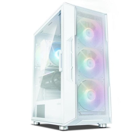 Boîtier Zalman I3 NEO WHITE Blanc Midi Tower Fenêtre Verre Trempé RGB