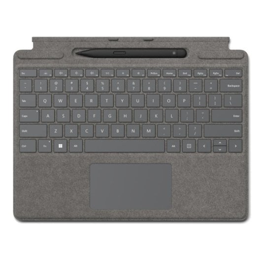 Clavier Type Cover Microsoft Surface Pro (8/9/10/x) + Slim Pen 2 13" Grigio
