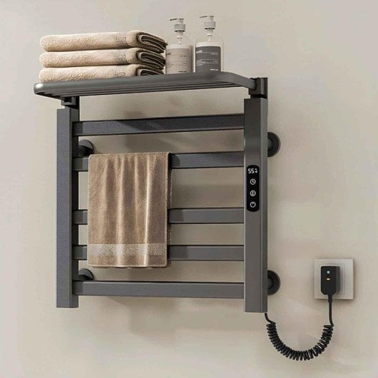 Toallero Eléctrico YOEVU 100W Estante Wifi LCD Control por Voz