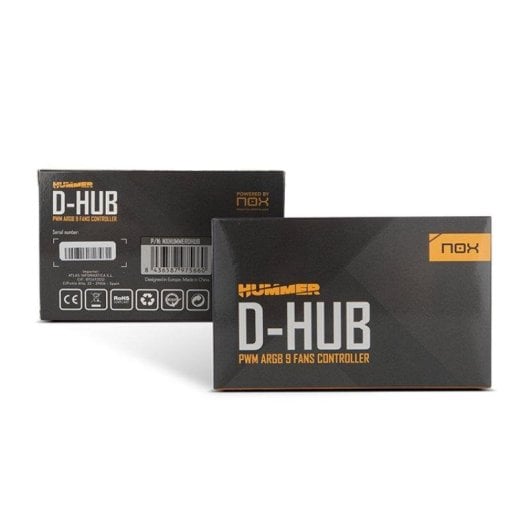 Controlador de ventilador NOX D-HUB 9 ventiladores PWM ARGB SATA compacto